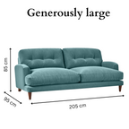 Sugar Sofa - 3 Seater - Arctic Blue