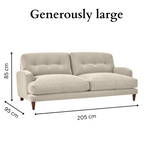 Sugar Sofa - 3 Seater - Beige