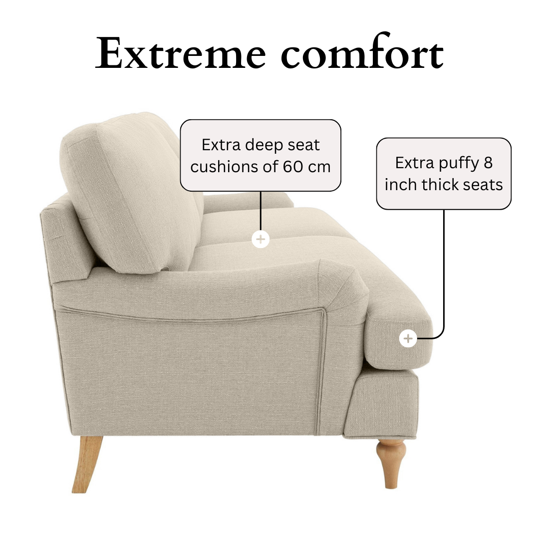 Lemon Sofa - 2 Seater - Beige