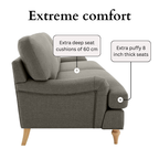 Lemon Sofa - 3 Seater - Grey