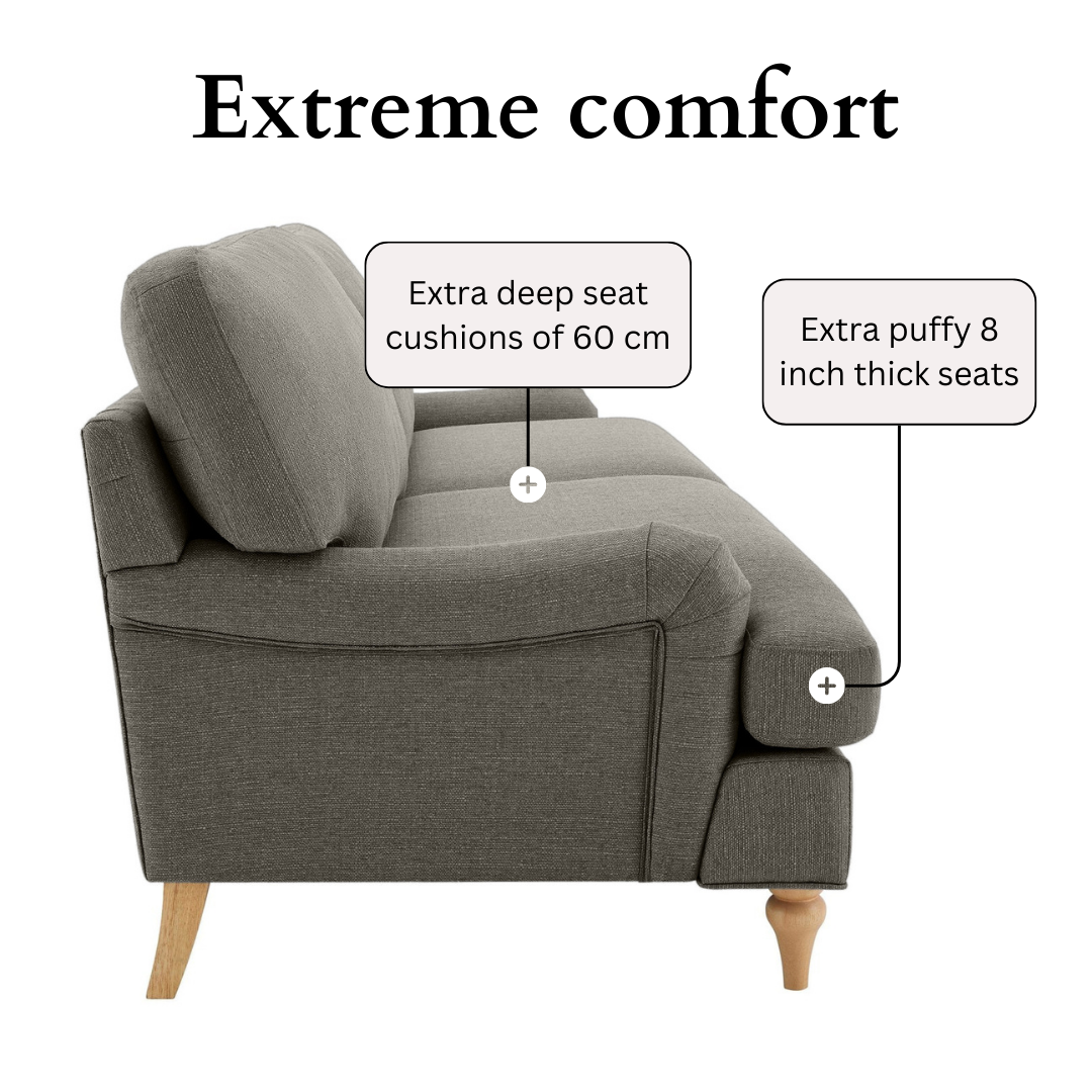Lemon Sofa - 2 Seater - Grey