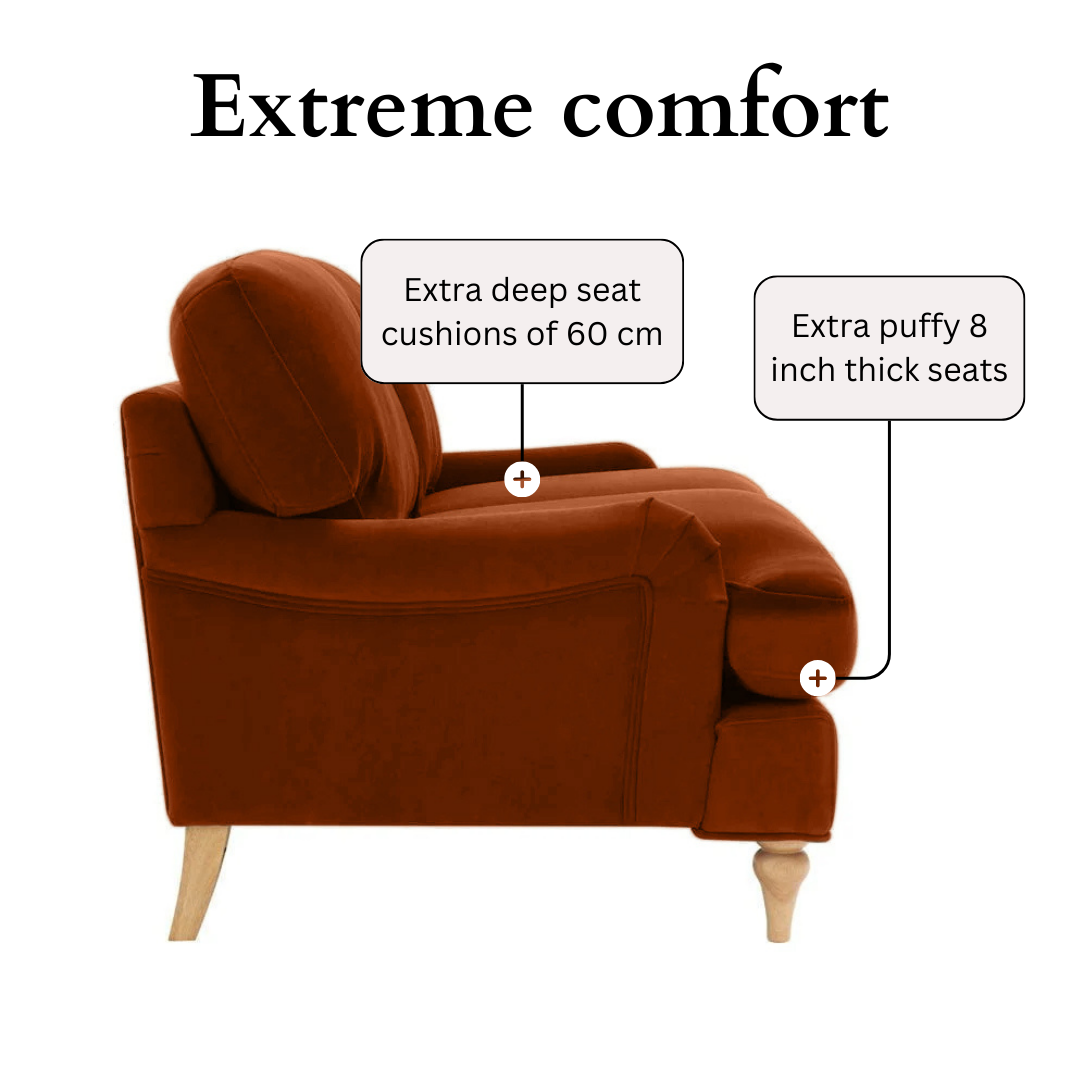 Lemon Sofa - 2 Seater - Copper