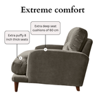 Sugar Sofa - Loveseat - Grey