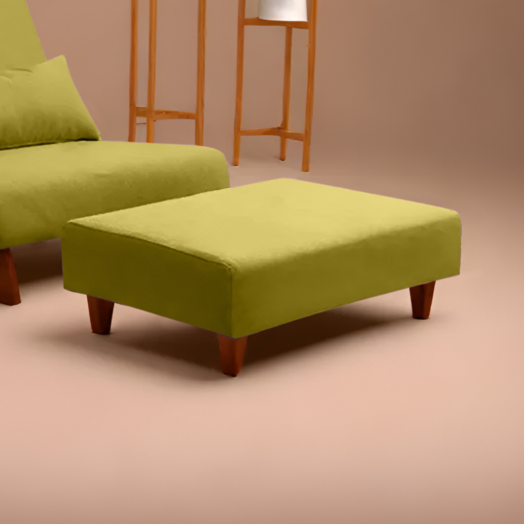 Single Pouffe (Olive Green)