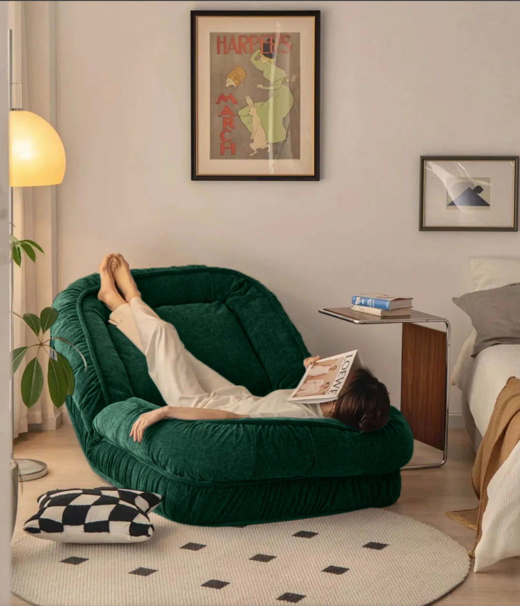 Woolly - Human Dog Bed/Floor Sofa Bed - Dark Green