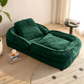Woolly - Human Dog Bed/Floor Sofa Bed - Dark Green
