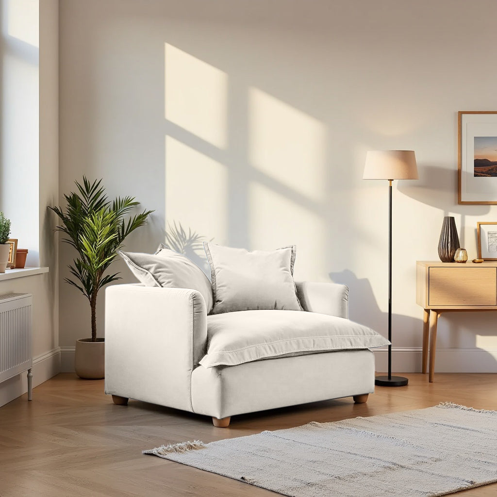 Jamun Sofa - Loveseat - Beige
