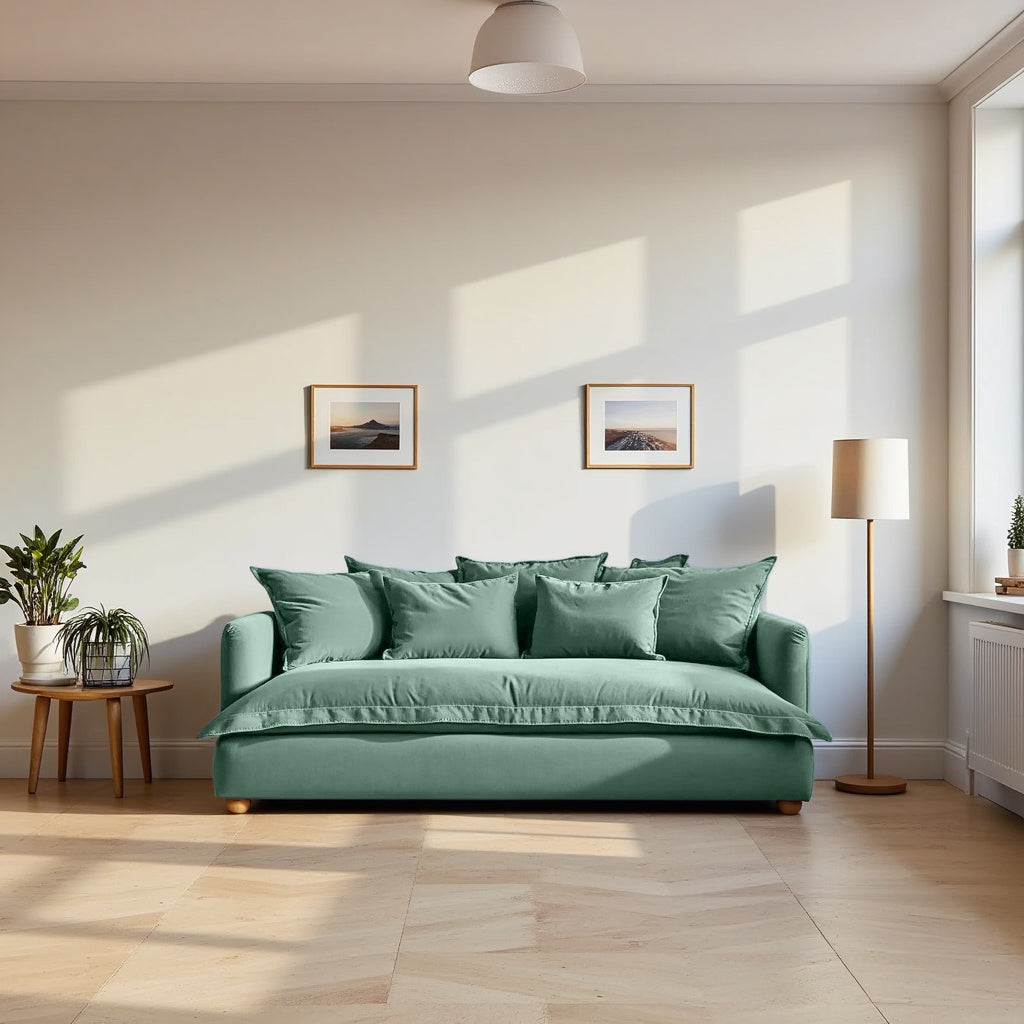 Jamun Sofa - 3 Seater - Sage Green