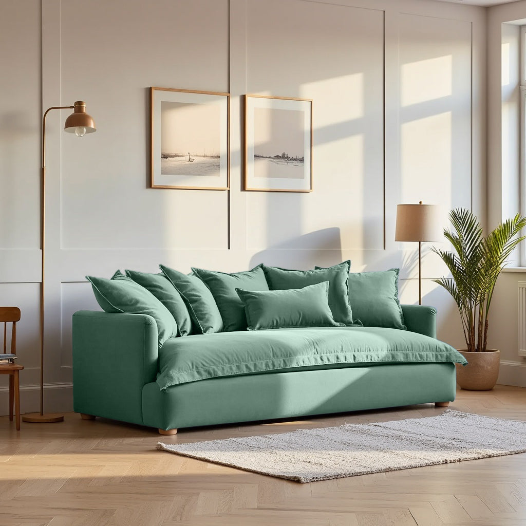 Jamun Sofa - 3 Seater - Sage Green