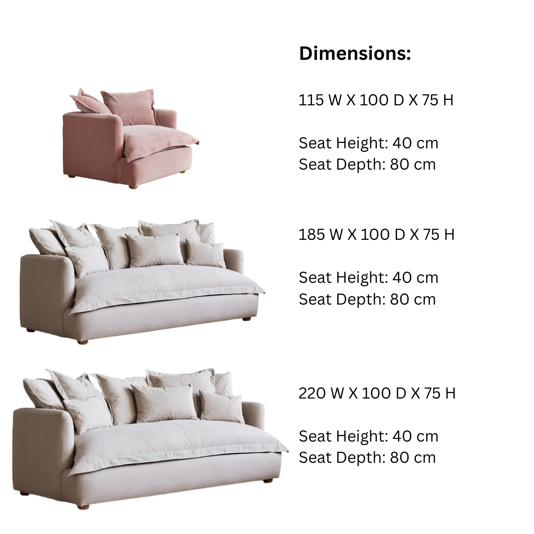 Jamun Sofa - Loveseat - Sage Green