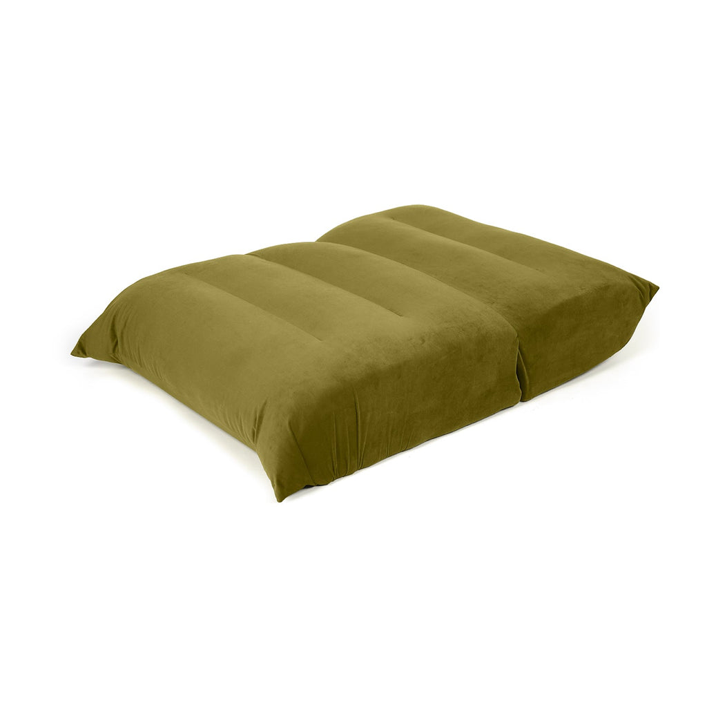 Flooton - Floor Sofa and Futon Bed - Olive Green
