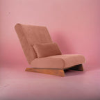Borneo with Pouffe - Floor Sofa and Lounger (Peach) - CosyLabs