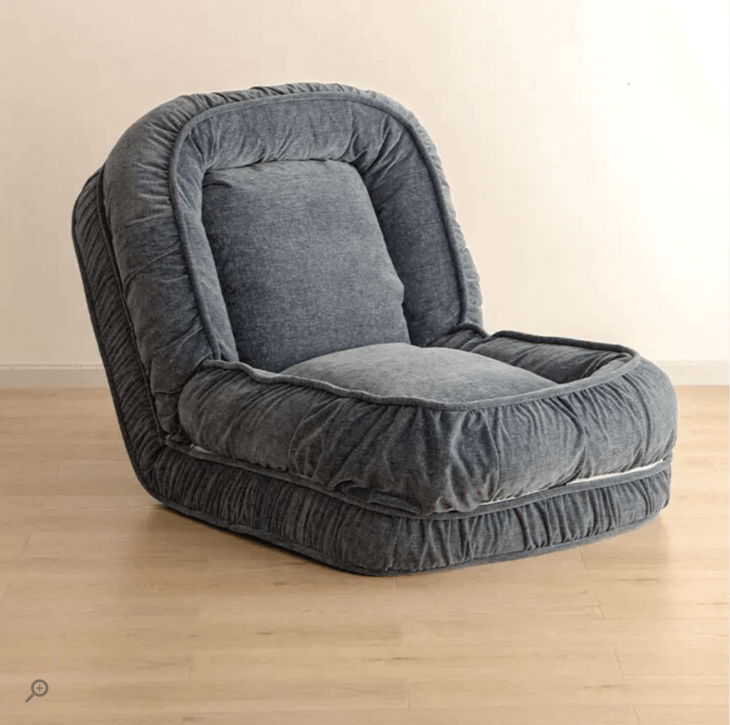 Woolly - Large Luxurious Floor Sofa Bed (Smoke Grey) - CosyLabs
