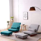 Borneo with Pouffe - Floor Sofa and Lounger (Turquoise) - CosyLabs