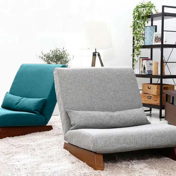Borneo with Pouffe - Floor Sofa and Lounger (Turquoise) - CosyLabs