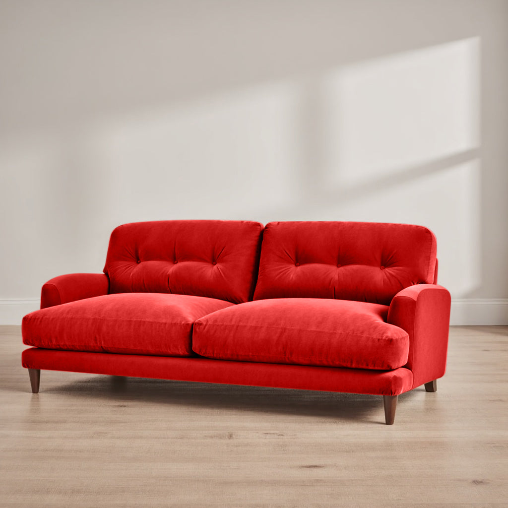 Sugar Sofa - 3 Seater - Hot Red