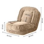 Woolly - Human Dog Bed/Floor Sofa Bed - Beige